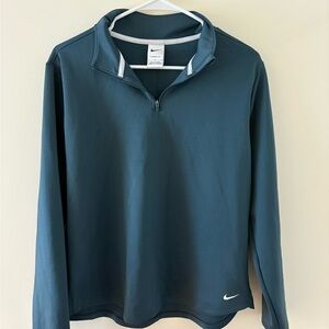 Nike Teal Therma-Fit Quarter Zip Top